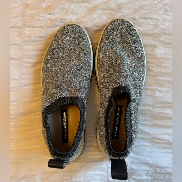 Stuart Weitzman silver slip on shoes (6.5) - Picture 3 of 3